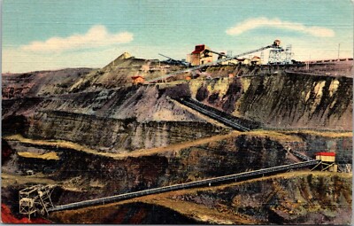 Hibbing Minnesota Wiggum Iron Ore Mines Conveyer Belt Vintage Postcard     26685