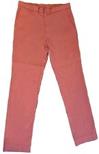Tommy Hilfiger Stretch Pants Mens Salmon Pink Slacks 34x32, 32x30 Actual