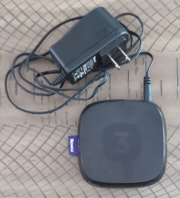 Roku 3 (3rd Generation) Media Streamer 4200X Black With Power Cord