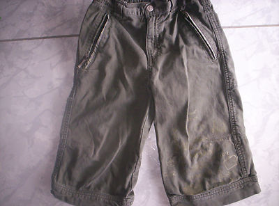 Coole Cargo-Bermudas ''H&M'', dehnbarer Bund, khaki Gr. 110/116