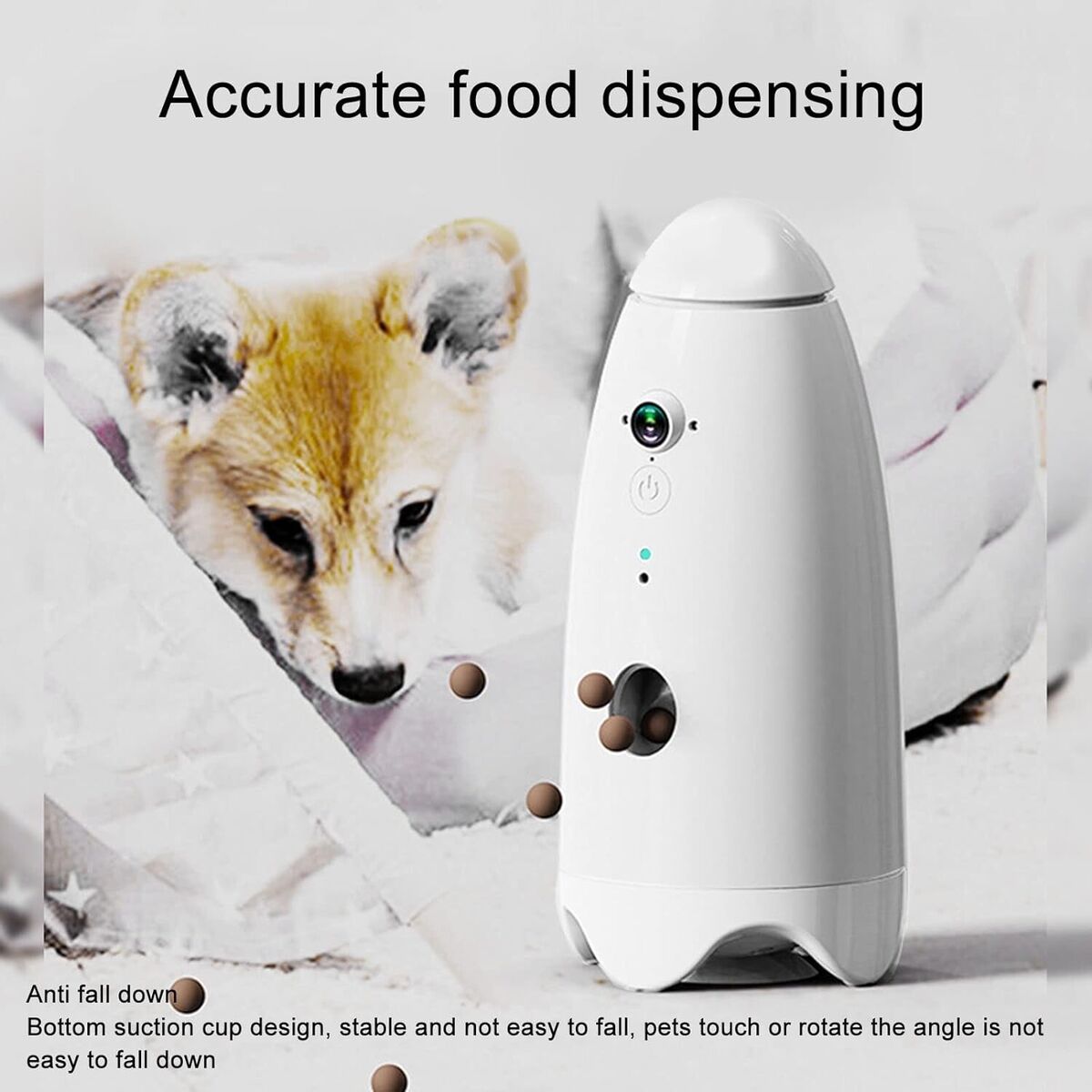  DOG CARE Dog Camera Treat Dispenser, 1080p HD 360