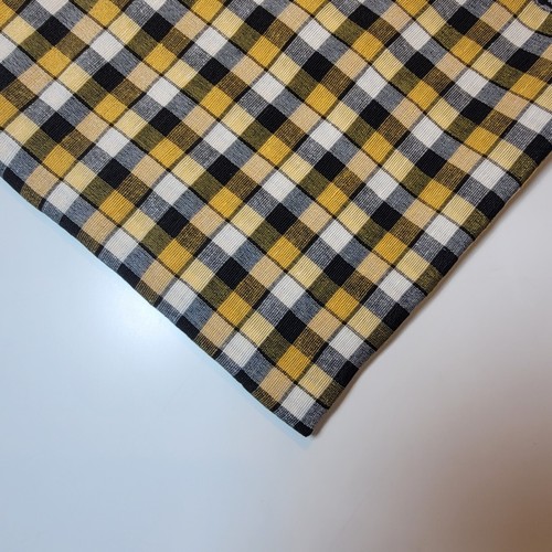 *Clearance* Luxury Gingham Check 100% Cotton Linen Woven Material Fabric 44" - Picture 80 of 103