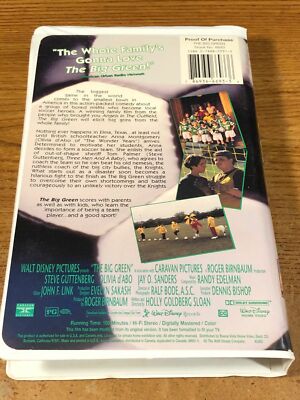 The Big Green VHS VCR Video Tape Used Clamshell Steve
