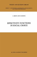 Hans Keiding (U. A.) | Effectivity Functions In Social Choice | Buch | Englisch