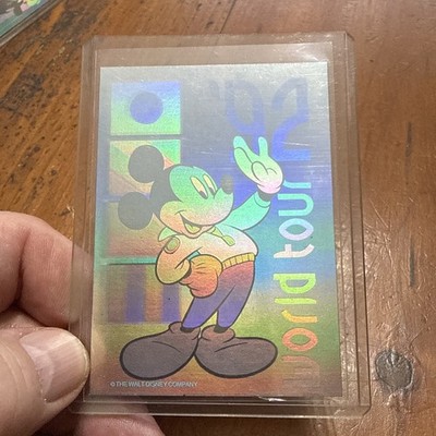 1992 SkyBox Disney Mickey Mouse World Tour Double-Sided Hologram