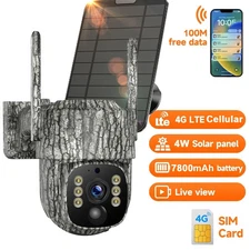 4G LTE Cellular Trail Camera Solar Trail Camera  PTZ Cellular Security Camera