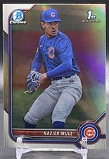 2022 Bowman Draft #BDC-77 Nazier Mule Chicago Cubs 1st Bowman Chrome Refractor