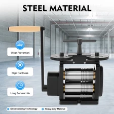 130mm Manual Rolling Mill Machine,Wire Flat Pattern Sheet Metal Jewelry Tool