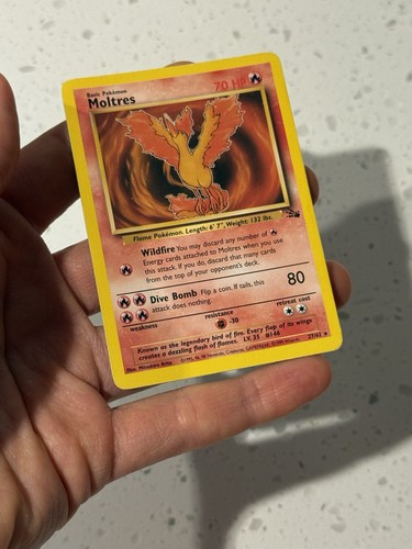 Vintage Moltres Pokemon Card 1995, 96, 98 , 99 EXCELLENT - Picture 6 of 8