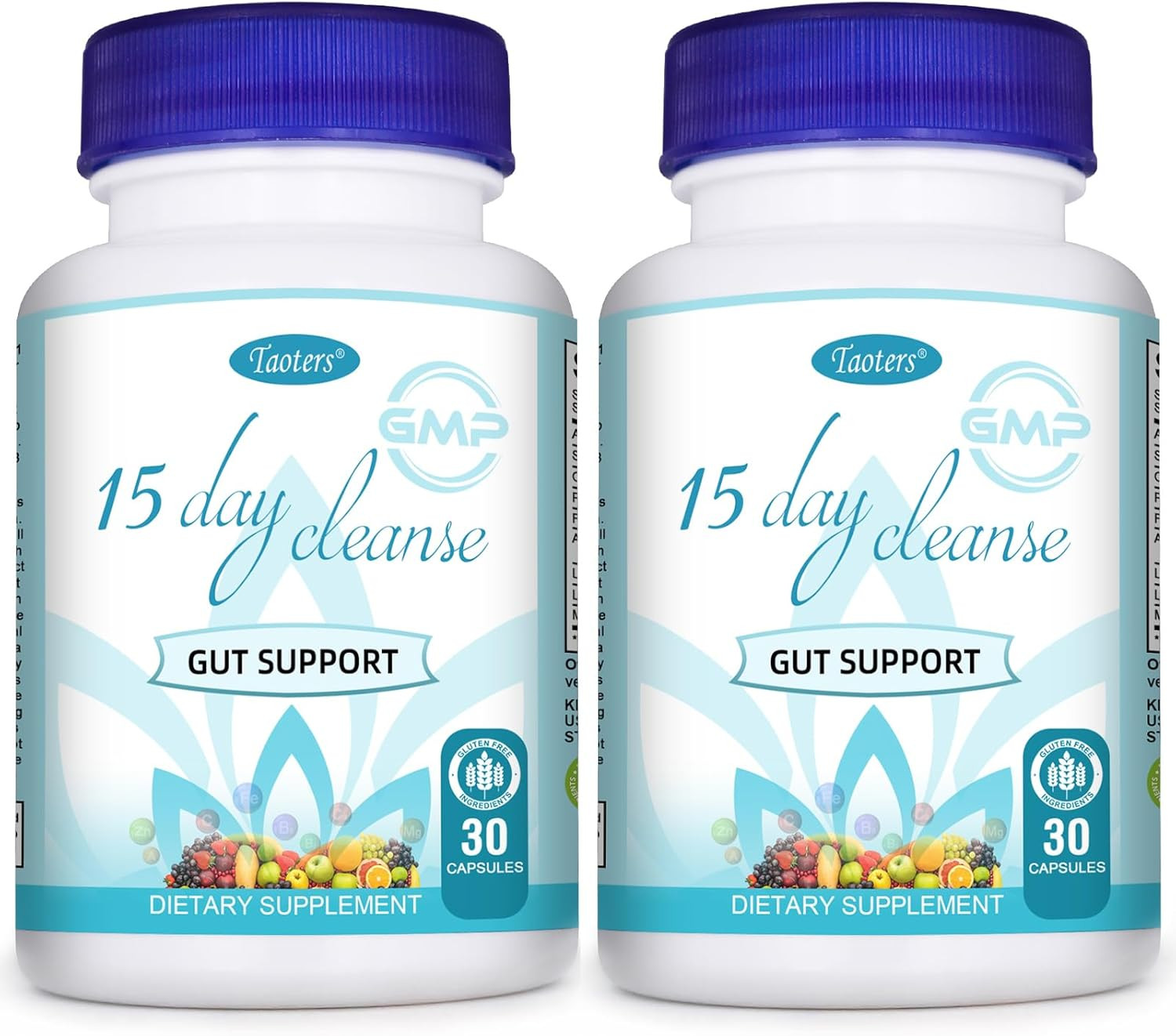 15 Day Cleanse Gut Support 2 Pack | Colon Broom, Detox Supplement with Senna, Ca