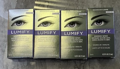 LOT OF 8  LARGE BOTTLES ( 7.5 ml ) Lumify Eyedrops Exp 12/27+