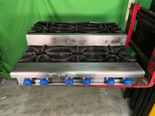 Imperial IHPA-6-36SU 36" Gas Countertop Step-Up Hotplate w/ 6 Burners 2282
