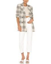 Levi  s Ribcage Straight Ankle White Jeans 26 High Rise Button Fly NWOT