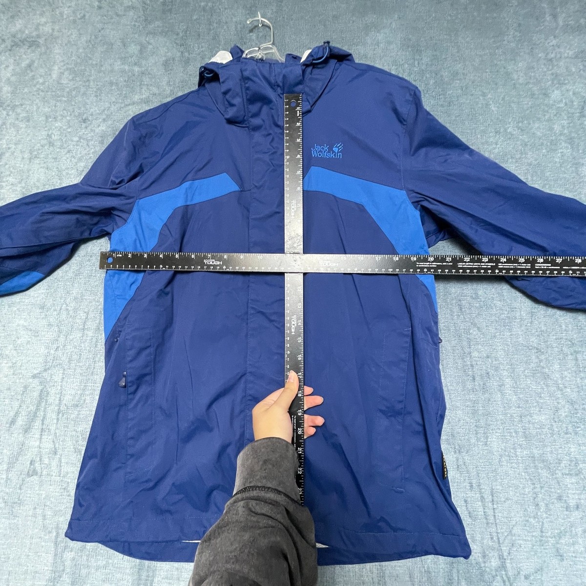 Jack Wolfskin Topaz II Jacket Mens Small Navy Blue Weatherproof