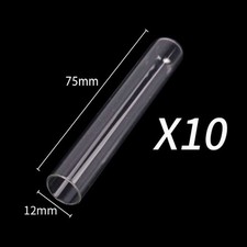 10 x 12*75mm Round-bottomed Glass Tubes High Temperature Sample Containers