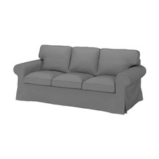 IKEA EKTORP Cover for 3-seat sofa, Remmarn light grey , COVER ONLY - 004.723.68