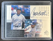 2000 SP Authentic Carlos Beltran Chirography Auto #CBe Royals