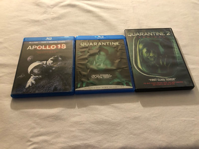 Found Footage Horror Lot of 3: Apollo 18/Quarantine/Quarantine 2
