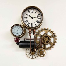 Steampunk Gears Wall Clock