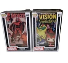 Funko POP! #01 And 02 Comic Covers Marvel Vision Scarlet Witch The Avengers