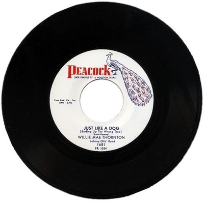 45Re WILLIE MAE THORNTON ''Just Like A Dog / My Man Called Me'' Two Sided Dancers 