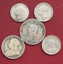 40.9g Pre 1920 Sterling Silver English Coins