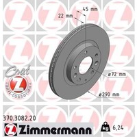 Zimmermann Bremsscheiben Vorne Ø290 Mm InnenbelüFtet FüR Mazda MX-5 III