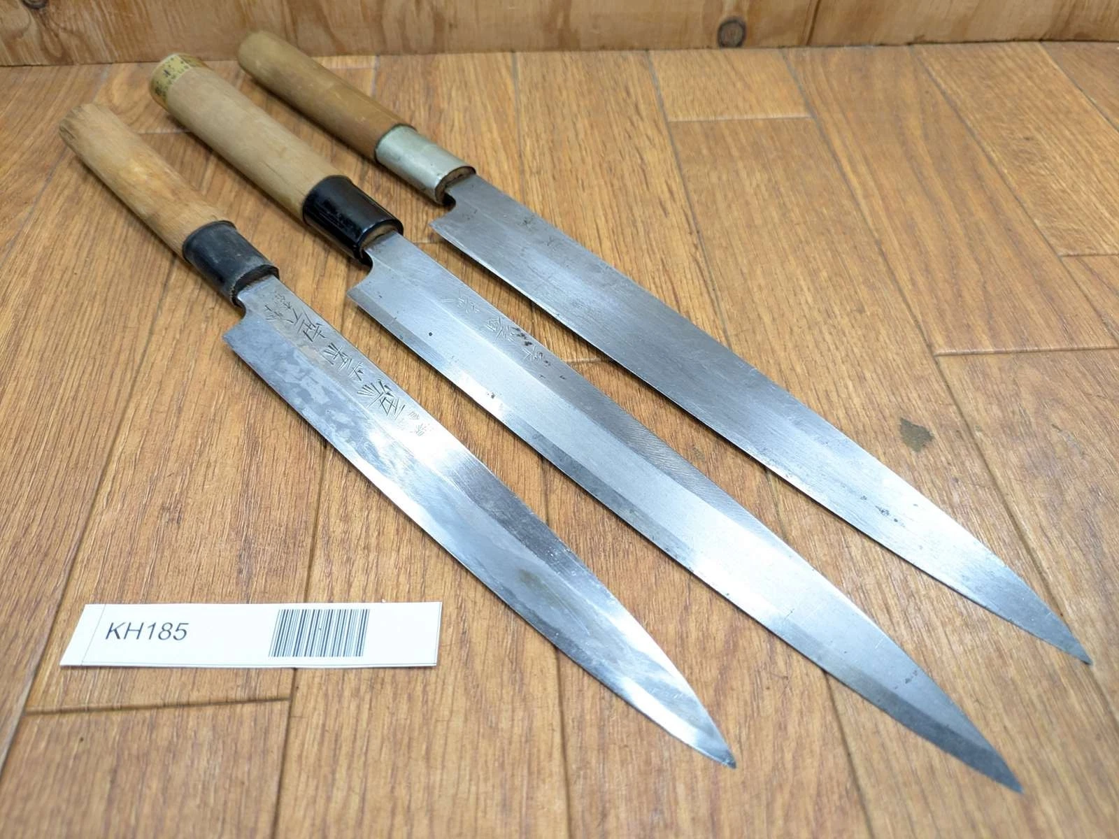 Japanese Chef's Kitchen Knife Set 3 Piece YANAGIBA from Japan KH185