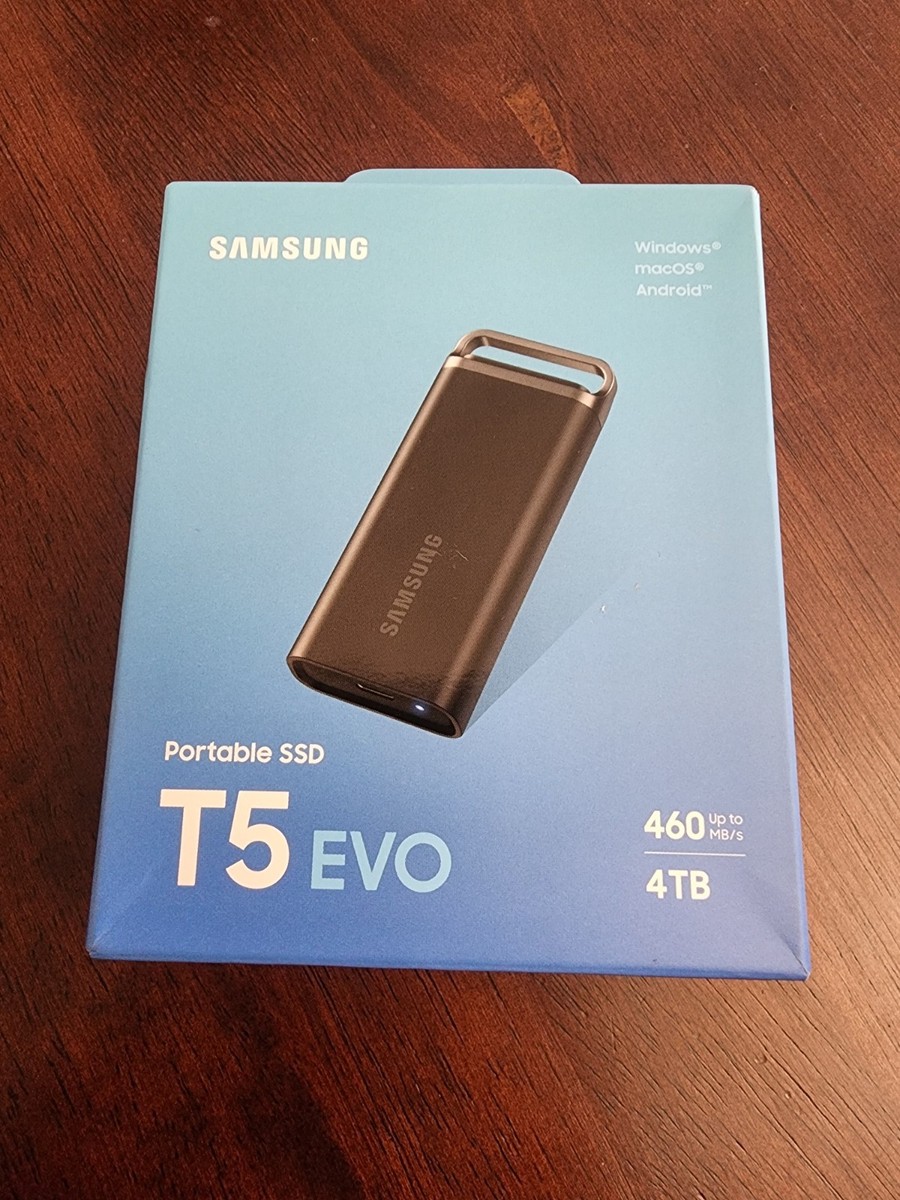 Samsung T5 EVO 4TB - USB-C Portable External SSD - New Sealed | eBay