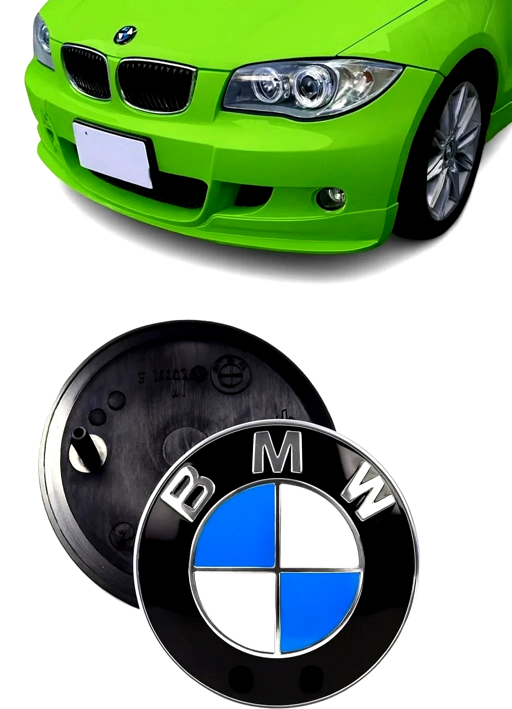 BMW 82mm front car hood emblem badge bonnet logo Genune