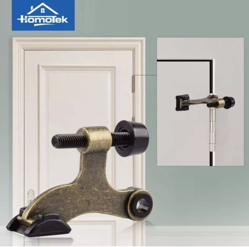 8 Pack Hinge Pin Antique Brass Door Stopper,Adjustable Deluxe Heavy Duty Stopper - Picture 6 of 8