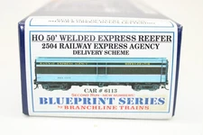 Branchline HO Railway Express Agency 50' Welded Express Reefer Car #6113 Kit NIB