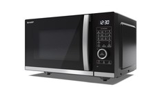 Image of SHARP YC QC254AU B 25 Litre 900W Digital FLATBED Combination Microwave Oven with