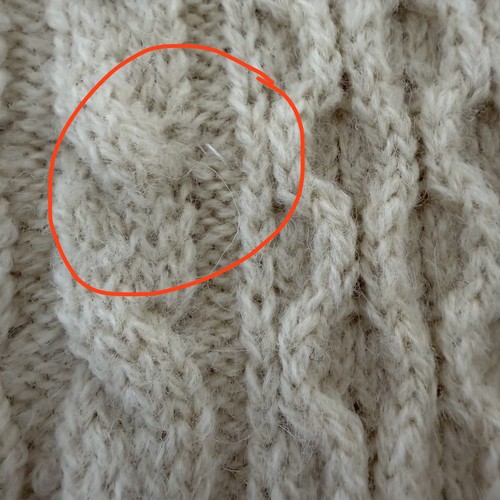 Vtg Irish Wool Fisherman Sweater Aran Knit Chunky Ivory Cable Knit Cream *READ*, $44 - Photo 11