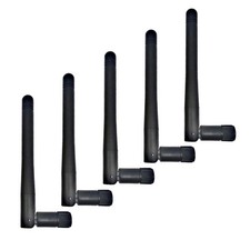 5PCS RP-SMA Antenna for WiFi 2.4GHz/5Ghz Wireless Router or Card Black 