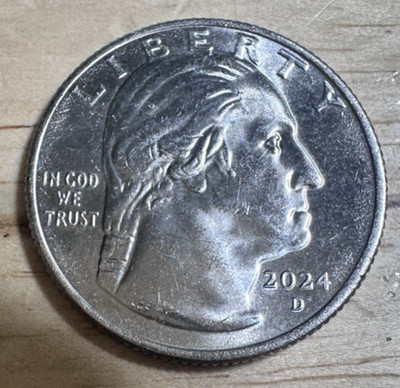 HOPE Reverend Dr. Pauli Murray 2024 D Mint Quarter ''IN COD WE TRUST'' ERROR