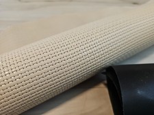 BEIGE BASKET WOVEN EMBOSSED SHEEPSKIN LAMBSKIN LEATHER HIDE PANEL,SHEET,SQUARE