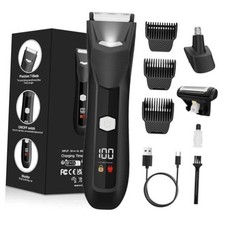 Body Hair Trimmer for Men, 3 in 1 Electric Ball Groin Razor Shaver, Pubic Hair