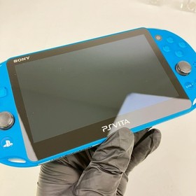 PS Vita PCH-2000 Sony PlayStation Aqua Blue Console & Cable Region Free 343