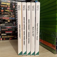 Mario Bundle For Nintendo Wii | Paper Mario, Power Tennis, Strikers, Kart, Brawl