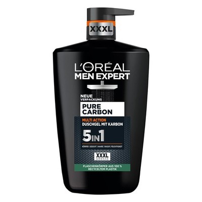 L'Oréal Men Expert Duschgel 1000ml   5in1 Pure Carbon für Körper & Haar
