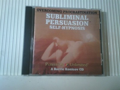 OVERCOME PROCRASTINATION SUBLIMINALPERSUASION   Self Hypnosis CD