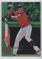 2020 Topps Chrome Green Refractor 20/99 Yu Chang #173 0o84