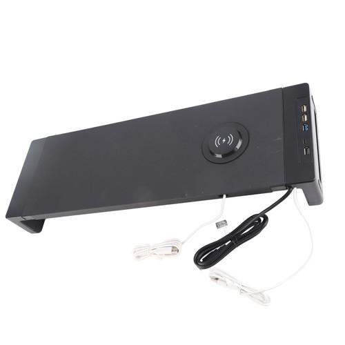 Computer Monitor Stand Usb3.0 Wireless Charging Monitor Stand Riser Keyboard Mo - Picture 15 of 24