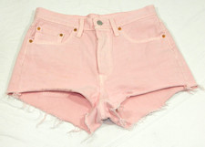 Women's Levi's 501 Shorts Button Fly Cut Offs Tag measured size 28