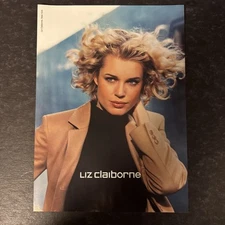 2001 • LIZ CLAIBORNE print ad • Y2K  Fashion Sexy blonde curls  ADV-43