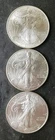 2000, 2001, and 2010 $1 American Silver Eagle Dollars