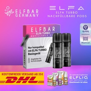aspire tg pod 3ml Elf Bar Elfa Turbo Leerpods - Refillable | 0.8 Ohm main image 0