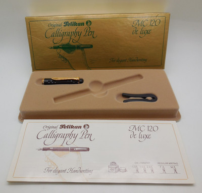 Pelikan MC 120 De Luxe Fountain Calligraphy Pen Box, Cap & Instructions ONLY