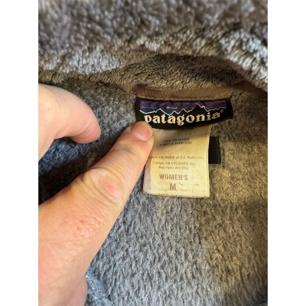 Patagonia Women's Gray Fleece Pullover Jacket Size M Snap-T Casual thumbnail 3